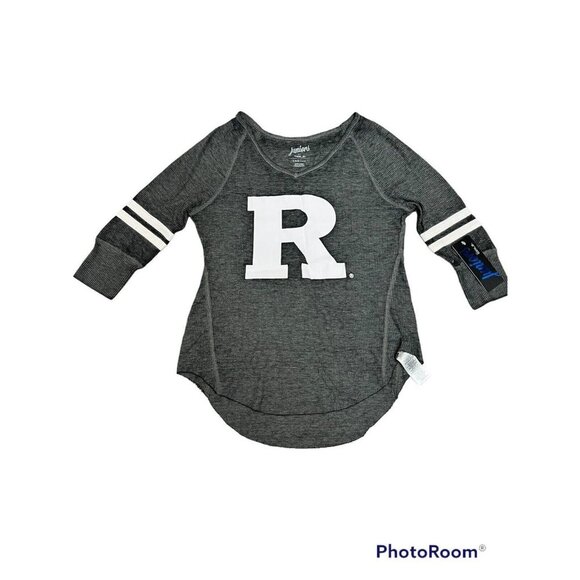 Juniors Outerstuff  3/4 Sleeve Raglan Thermal Top Size L  Color Grey (C4) - Picture 1 of 5